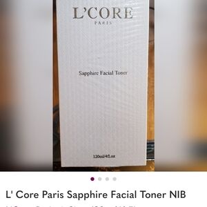 L'Core Paris Sapphire Facial Toner  Elegant White Box MSRP $129 NIB NEW IN BOX